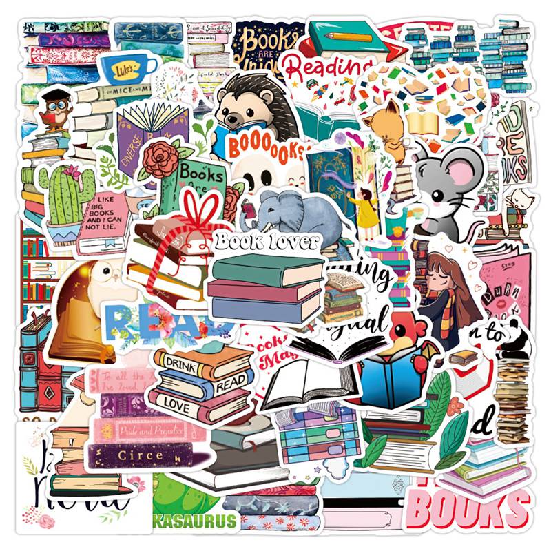 

50pcs Car Stickers Reading Graffiti Waterproof Luggage Laptop Scooter Water Cup Sticker Customization Jeep Cars Styling Accessories, Customize