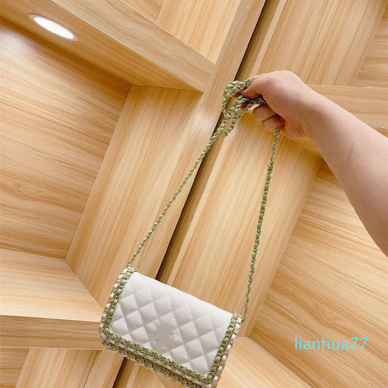 

Designer- Women shoulder bags Lady handbag Crossbody bag fashion handbags high quality flower printing bag purse, White