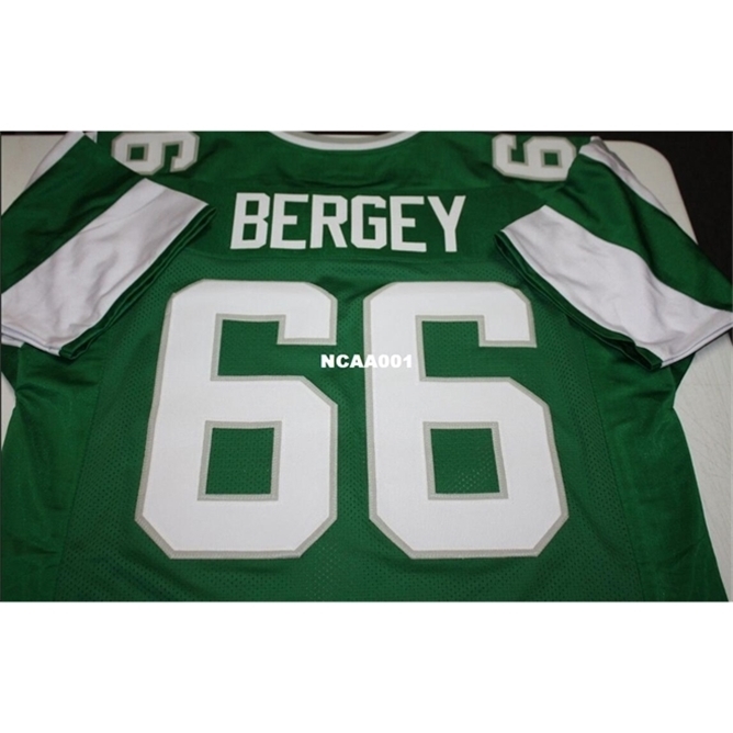 

668 Bill Bergey #66 Sewn Stitched RETRO JERSEY Full embroidery Jersey Size S-4XL or custom any name or number jersey, Black
