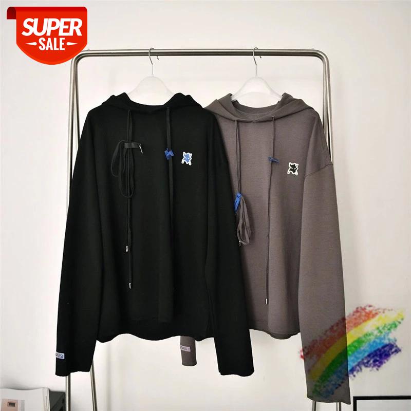 

2020FW Adererror Hoodie Men Women Drawstring Ader Error Pullover Oversize Alien Invader Series Sweatshirts Patch Logo #2f77, Black