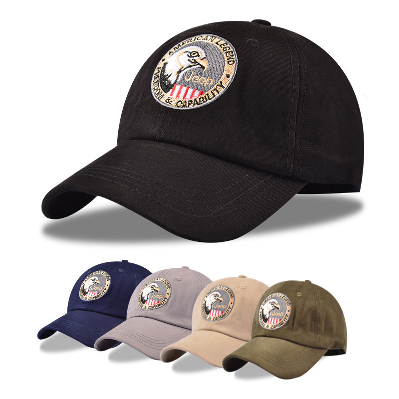 

Casual Jeep Letter Eagle Embroidery Baseball Cap Male Snapback Hat Men Hip Hop Hat Adjustable Sport Cotton Trucker Bone Gorra, Blue;gray