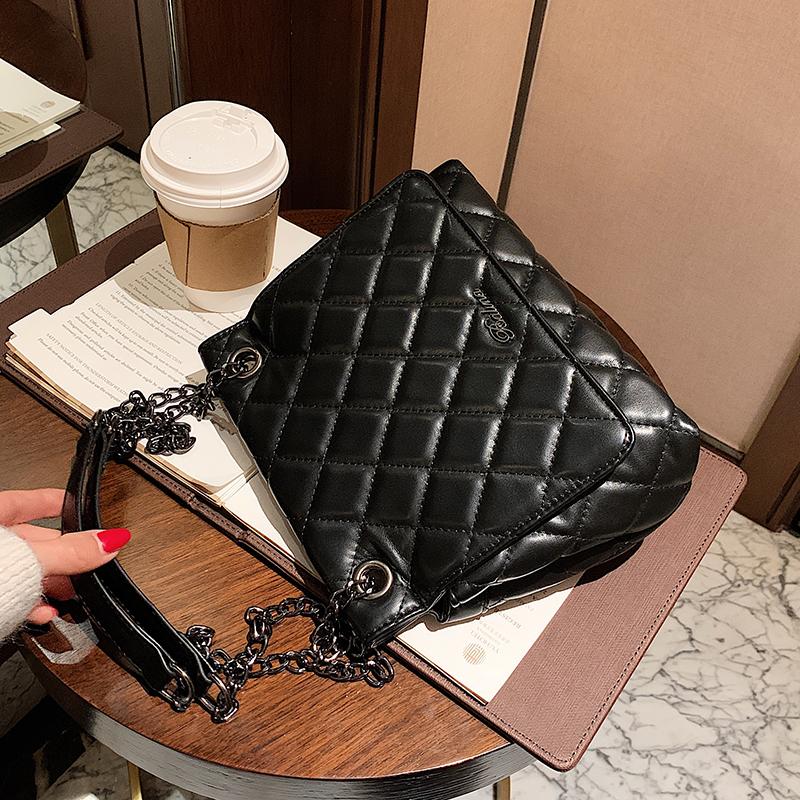 

Lattice Square Crossbody bag 2021 Fashion New Quality PU Leather Women's Designer Handbag High capacity Shoulder Messenger Bag, Beige