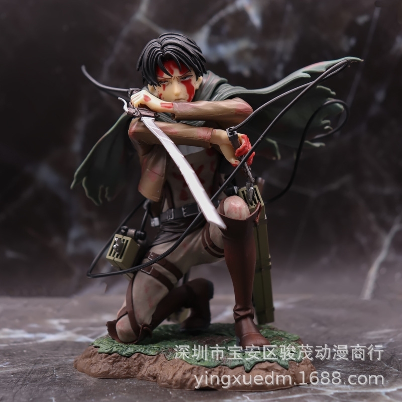 

Attacking giant battle damage commander levill special edition scene boxed manual model