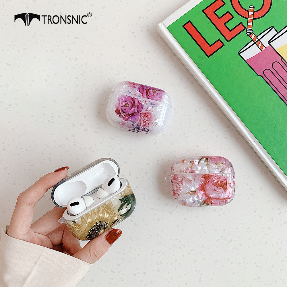 

Daisy Flowers Case for Apple Airpods pro Case Soft Cover Silicone Headphone Conch Box for Airpod Bluetooth Earphone Yellow Cases