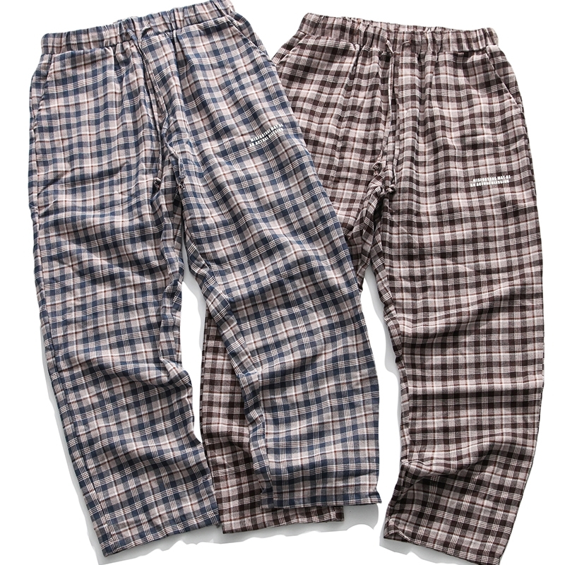 

2021 New Pants Men Vintage Striped Pattern 100% Cotton Loose Drawstring Joggers Hip Hop Streetwear Autumn Couple Mens Trousers Bs7d, Blue