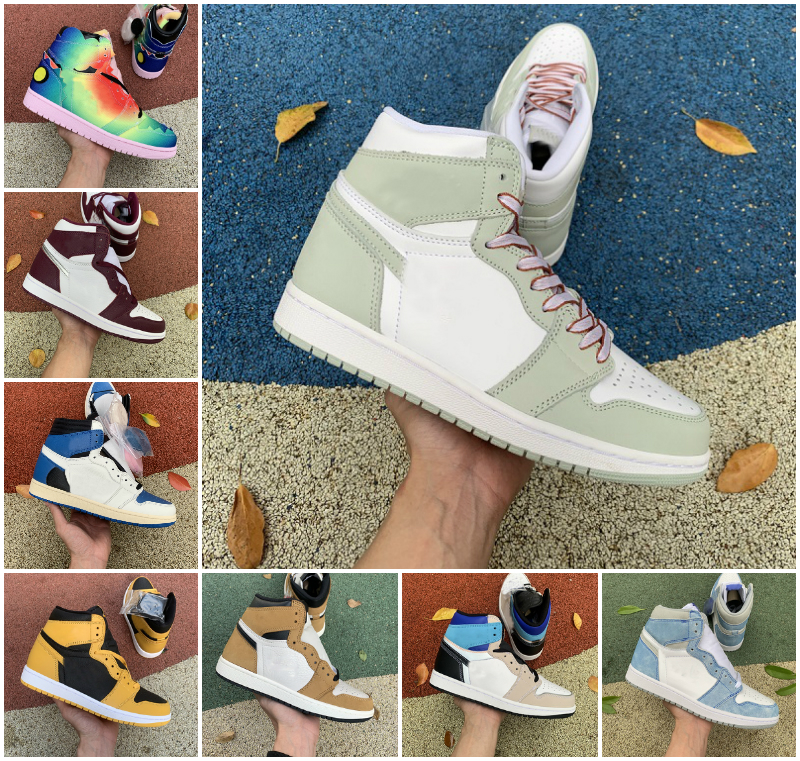 

Top Quality Seafoam 1 1s Bio Hack Basketball Shoes Mens Women Protrotype Bred Unc Patent Pollen Hyper Royal Jumpman Bordeaux Chicago Black Toe Dark Mocha Sneakers, Bubble package bag