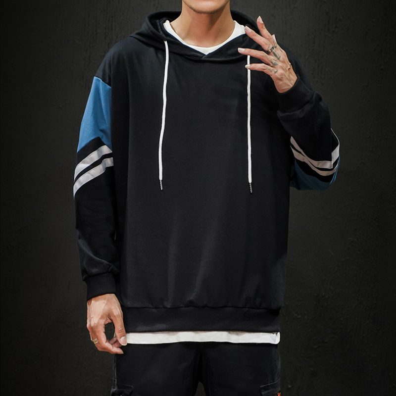 

2021 New Casual Men Hip Hop Hooded Mens Harajuku Autumn Sweatshirts Male Japanese Streetwear Loose Hoodies Xgye, Purple