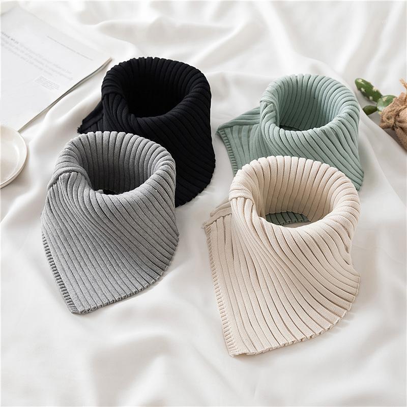 

Scarves Women'S Scarf Winter Female Neck Warmer Snood Children Toddler Ring Biker Bandana Stole Wool Green