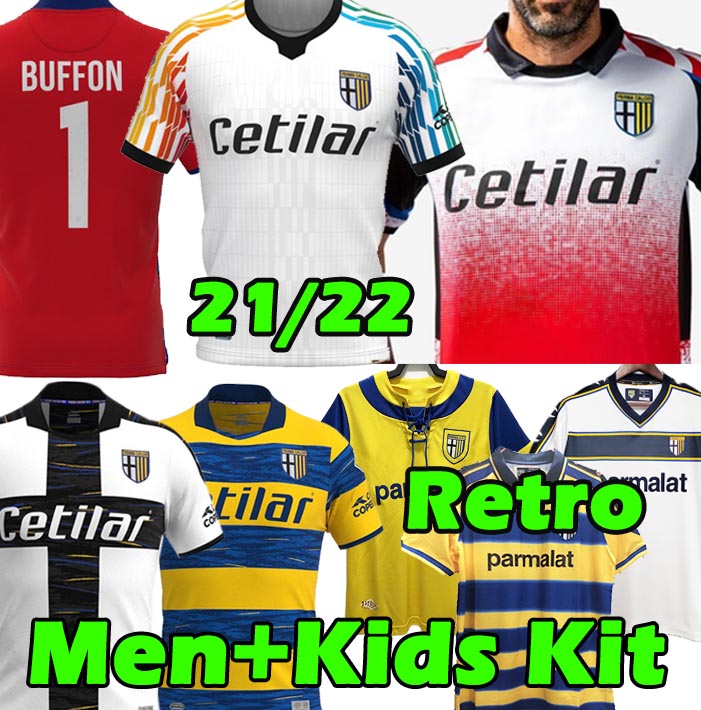 

21/22 PARMA soccer jersey Anniversary Buffon special CALCIO GOALKEEPER MAGLIA PORTIERE 2021 BUFFON 1 KUCO MIHAILA GERVINHO retro jerseys HERNANI football shirt, 21 22 away