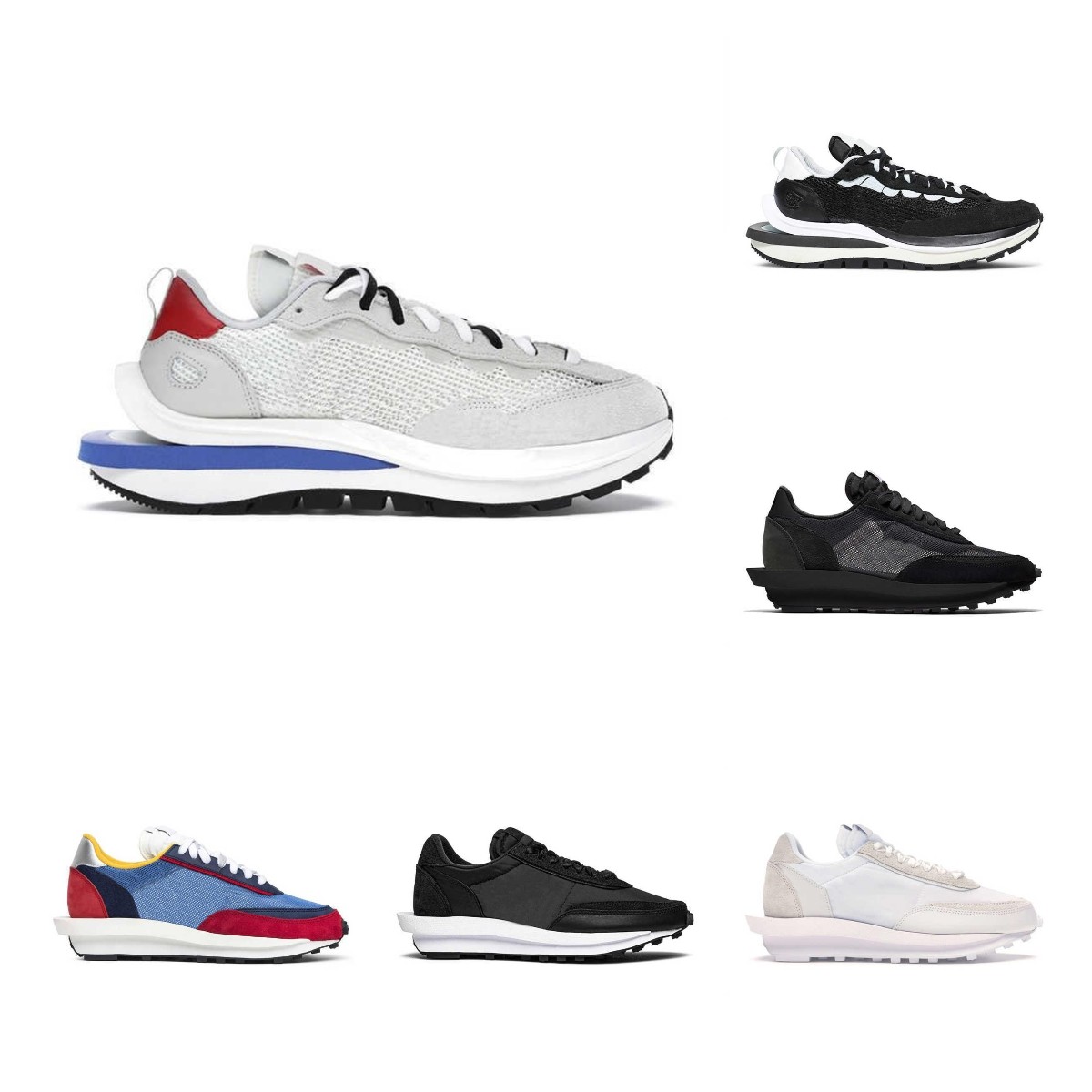 

36-45 Hotsale 2021 Arrival Running Sports Shoes Men Women Sacais X Waffle Vaporwaffle Dark Iris Pure Platinum Royal Red Neptune Green Outdoor