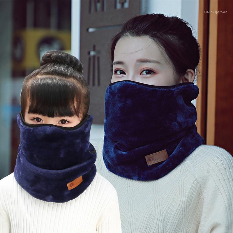 

Scarves Fleece Neck Half Face Mask Bandana Circle Ring Scarf Warm Cool Outdoor Warmer Motorcycle Bicycle Clothes Winter Bufanda