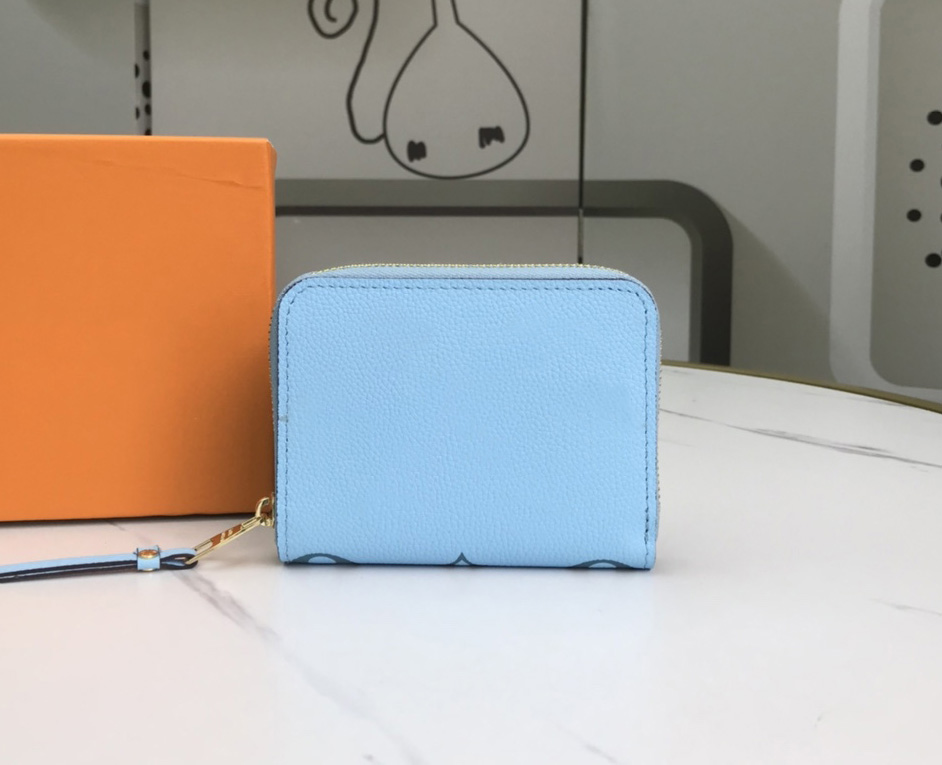 

2021 Fashion flowers designer wallets luxurys Men Women leather bags High Quality Classic Letters Key coin Purse Original Box Plaid card holder M80408, Not a product (extra freight)