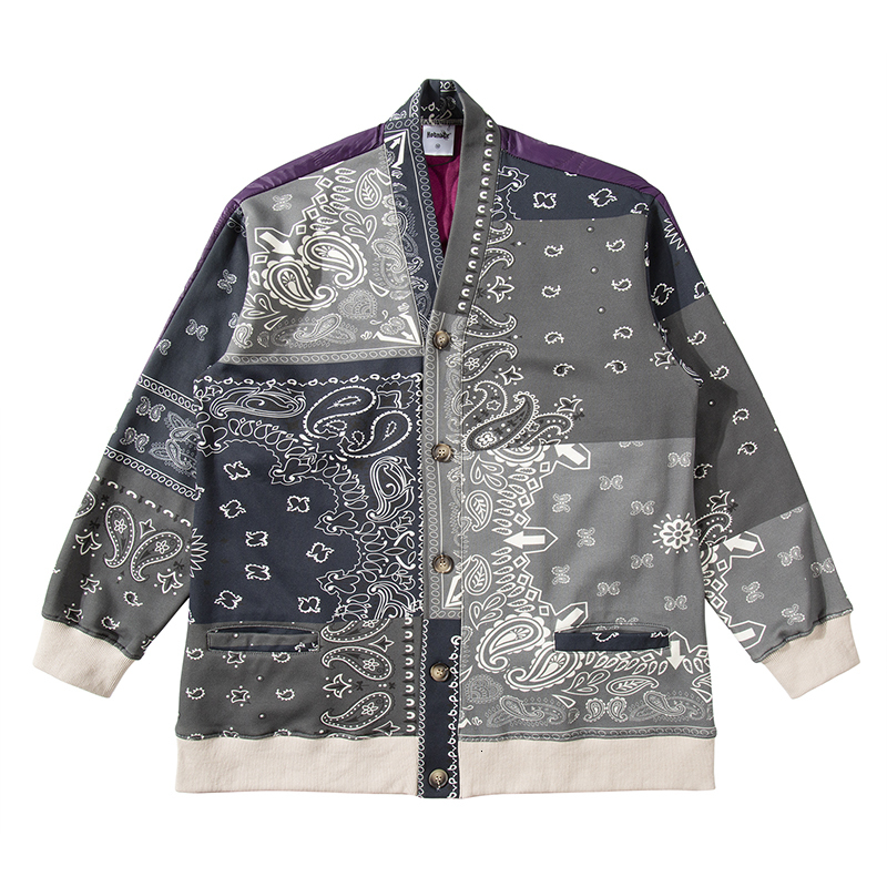 

2021 New Harajuku Caju Flor Japons Algodo Acolchoado Robe Jaqueta Homem e Mulher Oversize Streetwear Bluso Solto Casaco Cardigan 3t47, Pic color