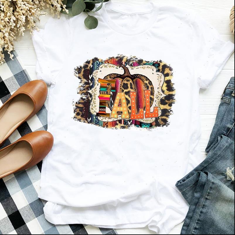

women lady leopard pumpkin ladies print thanksgiving fall halloween tshirt shirt clothes graphic female t tee womens t shirt, White