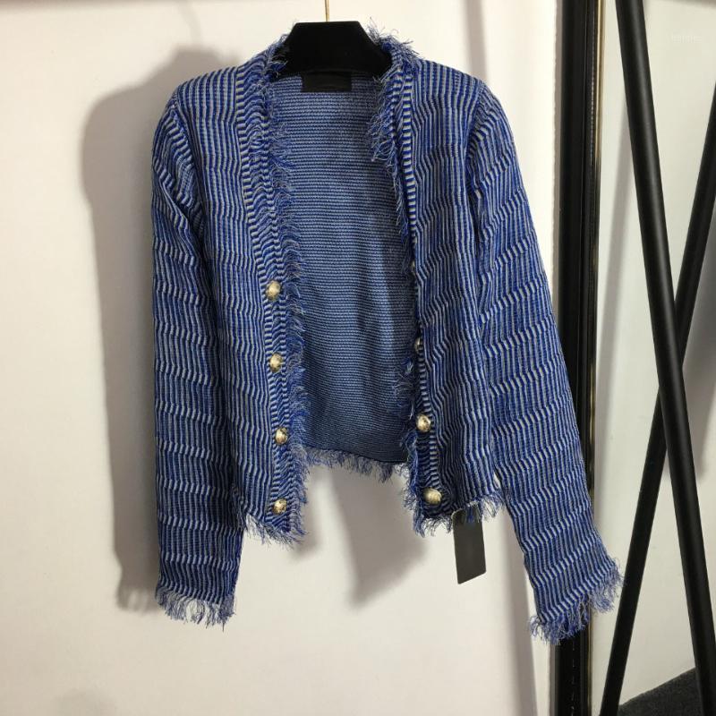 

Women's Jackets C-33 Long-sleeved Short Coat With Metal Buckle And Fringe, Black;brown