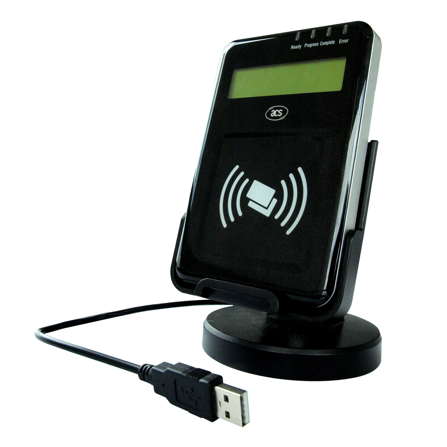 

Visual vantage USB contactless nfc acs smart ic card reader with base ACR1222L
