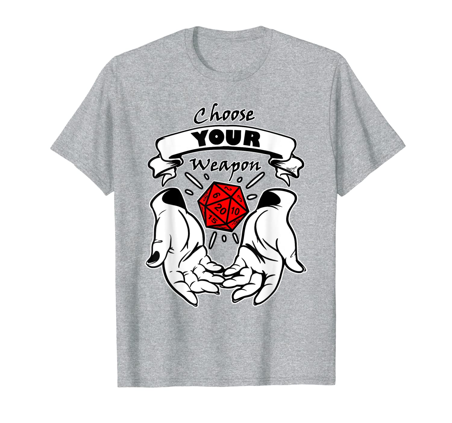 Choose Your Weapon Dice Shirt Novelty-image-702221663
