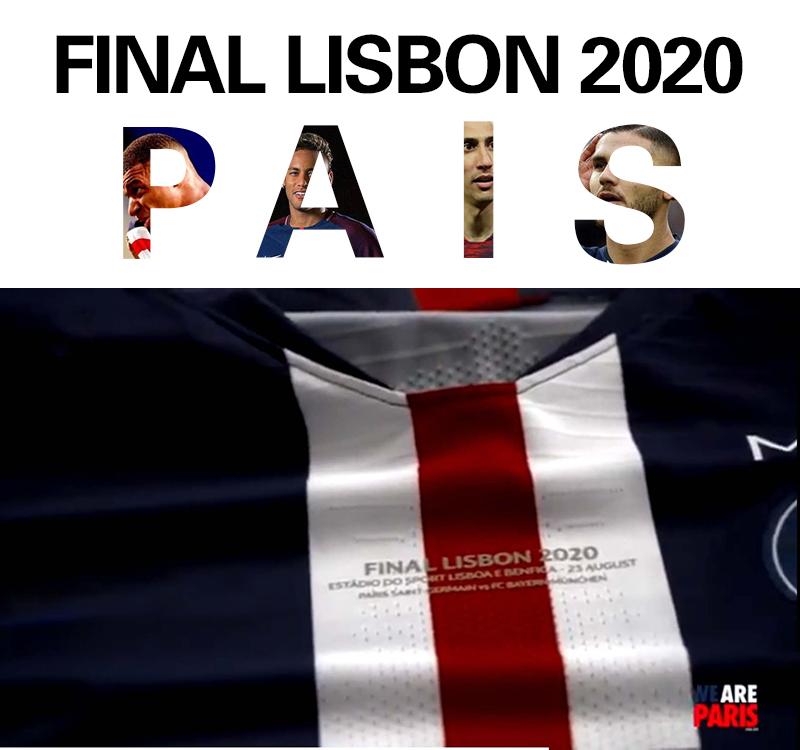 

FINAL edition 2020 23th August Paris soccer jerseys #7 MBAPPE #10 NEYMAR JR 19/20 men home football game Cup font MERCI football Uniforms, Black;yellow