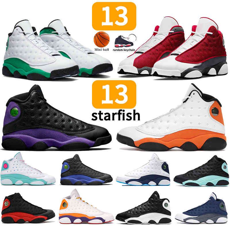 

Men Women 13 13s Basketball Shoes red flint starfish lucky green black court purple obsidian Gold glitter Playground mens sneakers trainers, Bubble wrap packaging