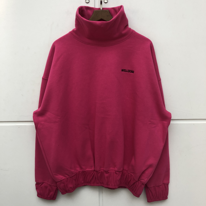 

2021 New Fw Turtleneck Embroidery We11done Hoodie Men Women High Quality Sweatshirts Welldone Pullovers Xxxtentacion Bdy7