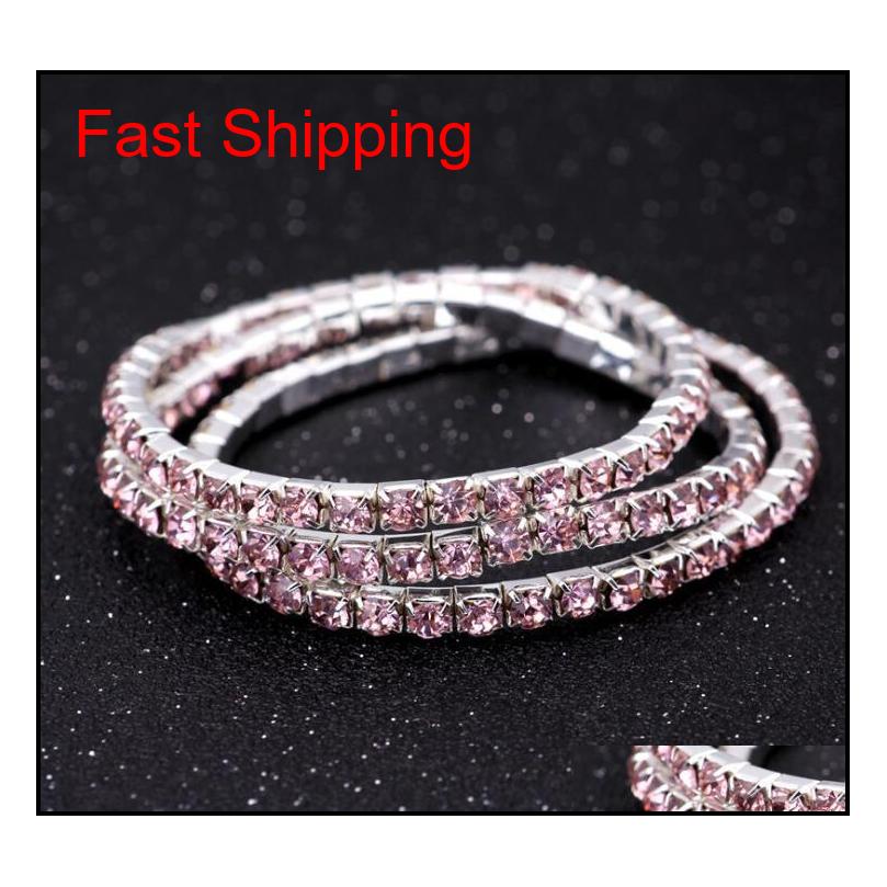 

Fashion Crystal Rhinestone Stretch Bracelet Bangle Wedding Bridal Wristband Wedding Gifts C qylYiD dh_seller2010