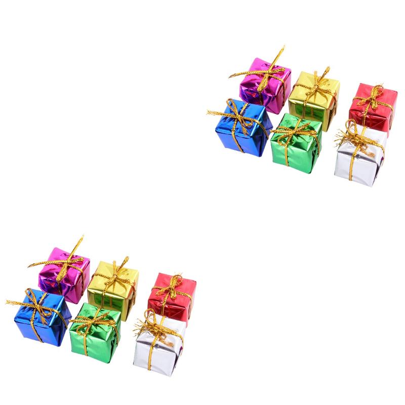 

Christmas Decorations 120 Pcs Small Gift Box Delicate Tree Ornaments For Party Festival (Random Color)