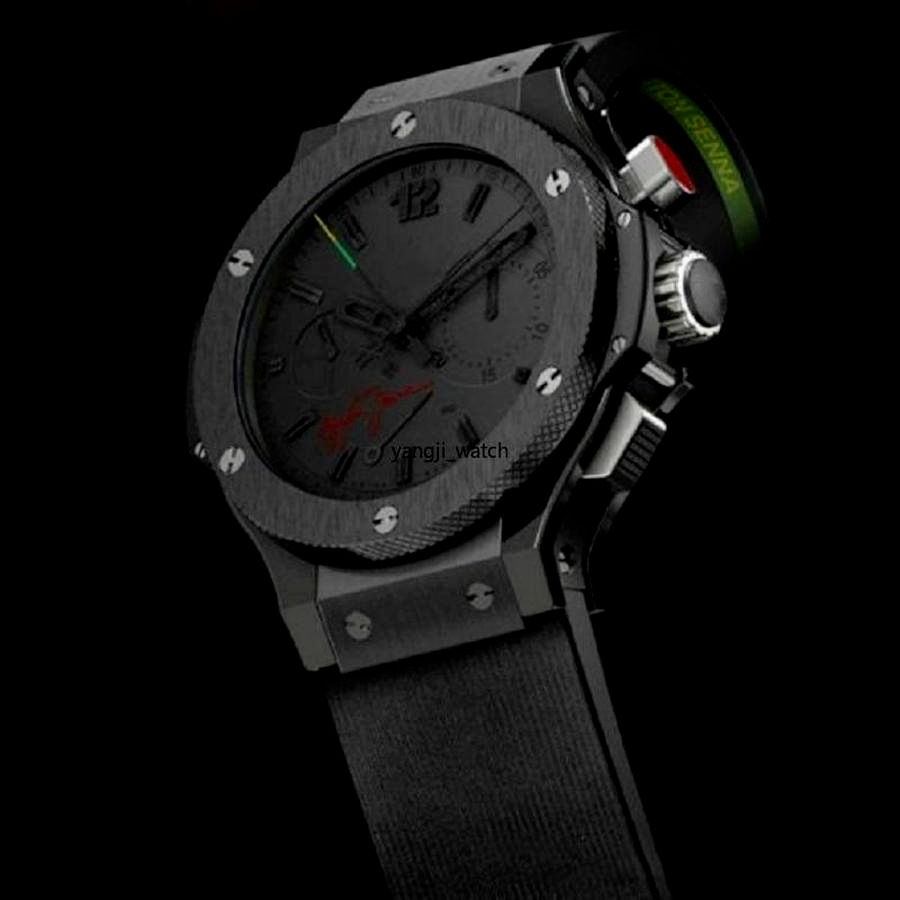 

Montres de mode Sales Rose Gold Silver Caoutchouc Sangle Autoamtic Mouvement Mécanique Diamond Robe Mens Verre Hommes Montre Montre-Bracelet, Black