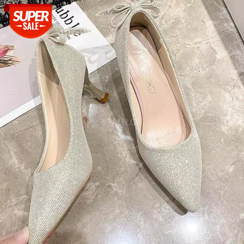 

2021 Spring Fashion Women's Shoes High Heels Pointed toe Pumps Female Sexy Thin Heels Slip-On Luxury Shoes Women Designers #Hc0j