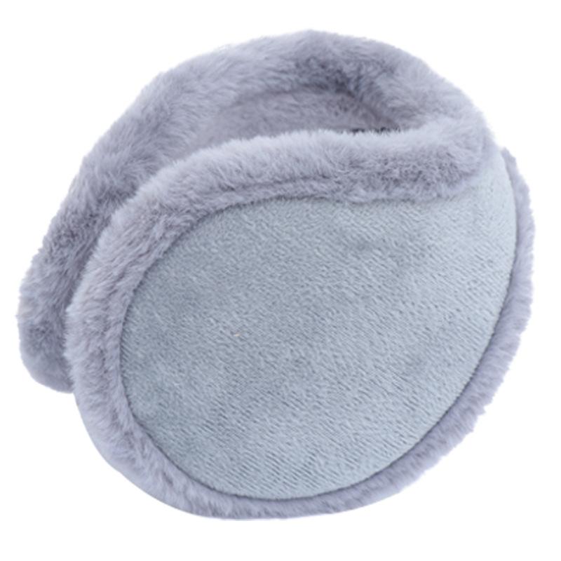

Berets OIMGLncrease Thickening Autumn And Winter Adult Warm Earmuffs Men Women Plush Ear Warmers Outdoor Cold Bags, Gray