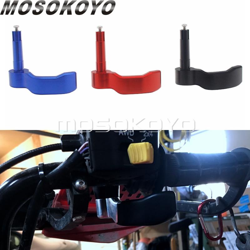 

Handlebars Black Red Blue Thumb Throttle Control Lever For Polaris ATV Sportsman 500 550 570 850 1000 2008-2021 2010336 & 2010359