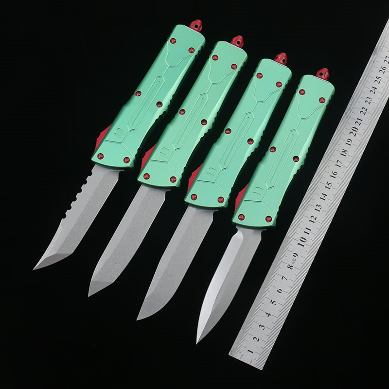 

BH automatic Tactical knife D2 steel blade 6061-T6 Aluminum alloy handle Hunting Folding Pocket Outdoor camping EDC tool knives