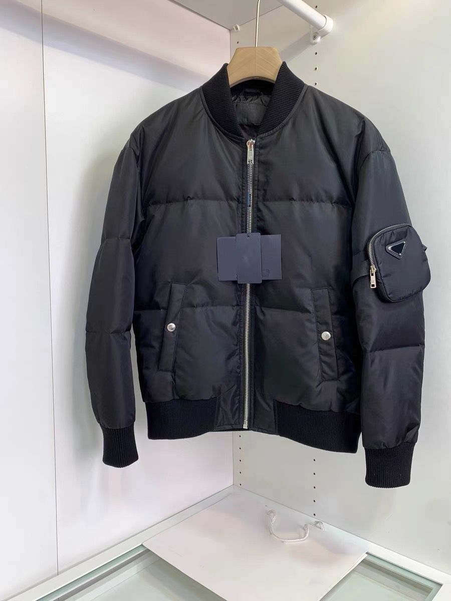 

2021 Winter New Men Jackets Couple Casual Warm Hooded Down Coats Luxury High Quality Thick Jacket All-Match Bag Pockets, Black;brown