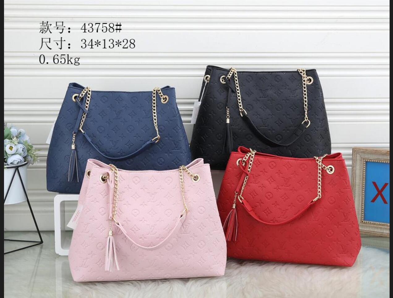 

1-30 2020 Brand new Top quality Women handbag leather 27cm Leather shopping handbag LVLOUISVITTON BAGVUTTON