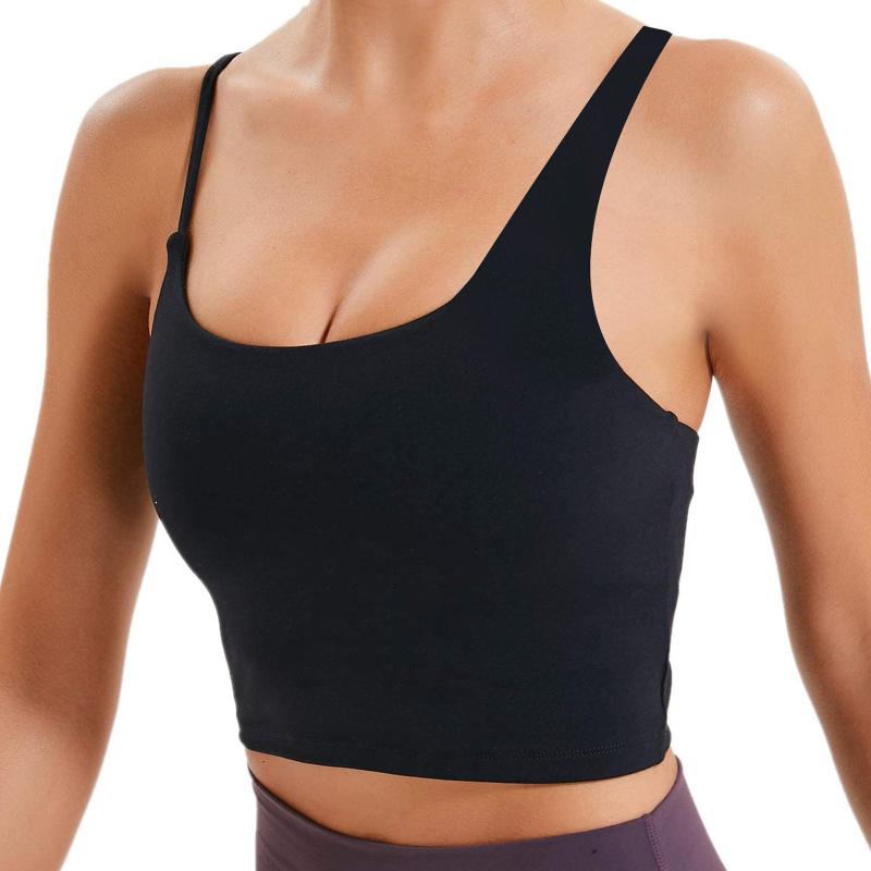 

Hot Women Solid Push Up Sports Bras Vest Underwear Shockproof Breathable Gym Athletic Running Yoga Bh Sport Tops Short Tank Tops, White