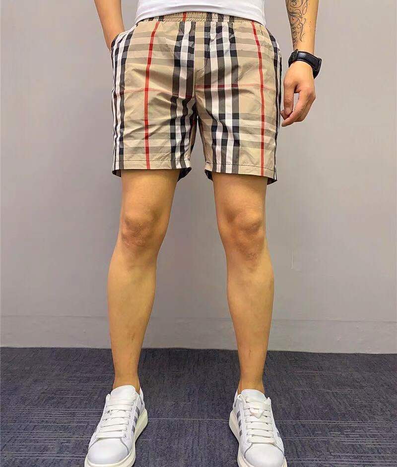 

Summer Speedo Shorts B/ U/R/B/ E/R/R /Y designer men and women's quick-dry style variety luxury quality silk cotton casual sports check, White;black