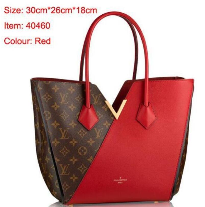

LOUIS VITTON LV Messenger Handbag Leather Handles with Shoulder Strap Crossbody Bag, Red;black