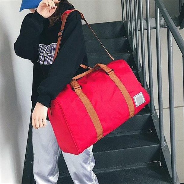 

New Canvas Travel Bags Women Men luxury Large Capacity Folding Duffle Bag Organizer Packing Cubes Luggage Girl Weekend Bag, As shown