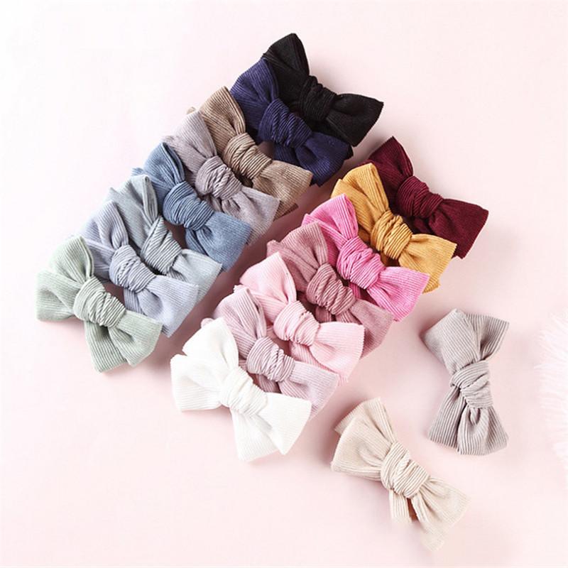 

Baby Kids Hair Clips For Children Bow Hair Clip Girls Hairpins Corduroy Spring Summer Barrette Cute Accessories Clip, 15