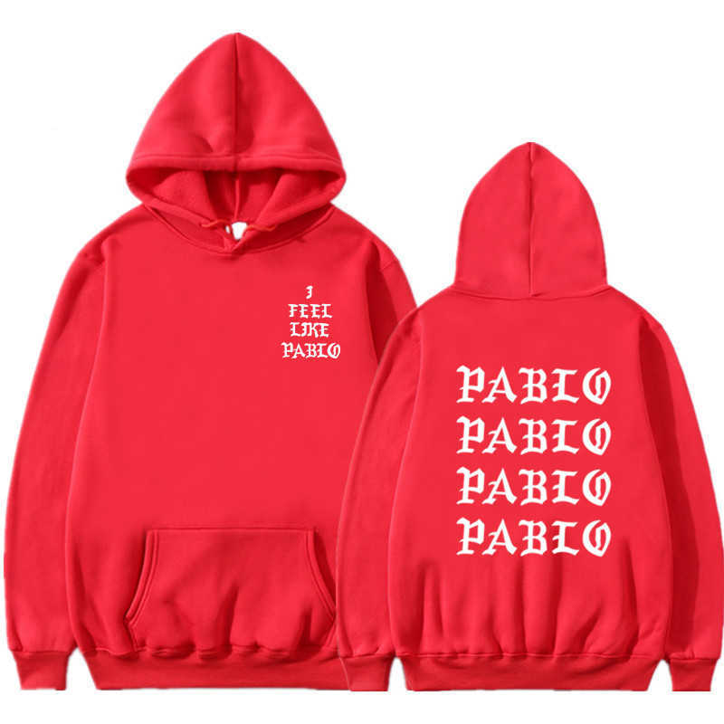 

I Feel Like Paul Pablo Kanye West sweat homme hoodies men women autumn Sweatshirt Hoodies Hip hop Streetwear Hoody pablo hoodie H0908, 4royal blue