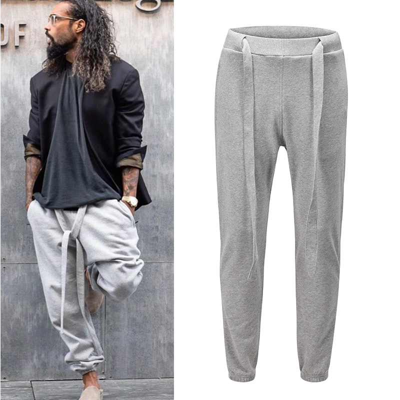 

2021 New High Street Gray Black Joggers Sweatpants Mens Solid Straight Loose Casual Harem Pants Harajuku Oversize Baggy Trousers Lwz9
