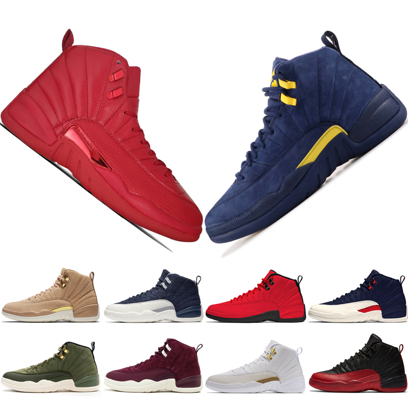 

2021 12 12s Gym red Michigan mens Basketball shoes International Flight Flu Game UNC Wings Taxi men sports sneakers women trainers, #17 chinese new year