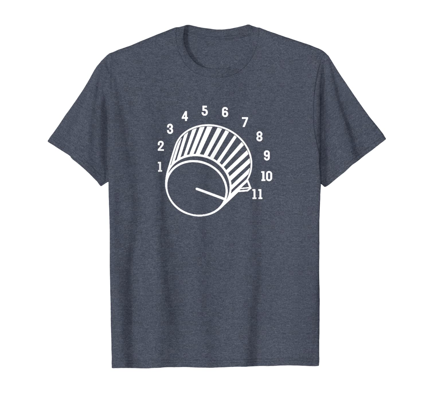 

crank it up guitar player t-shirt the amp goes to eleven, White;black