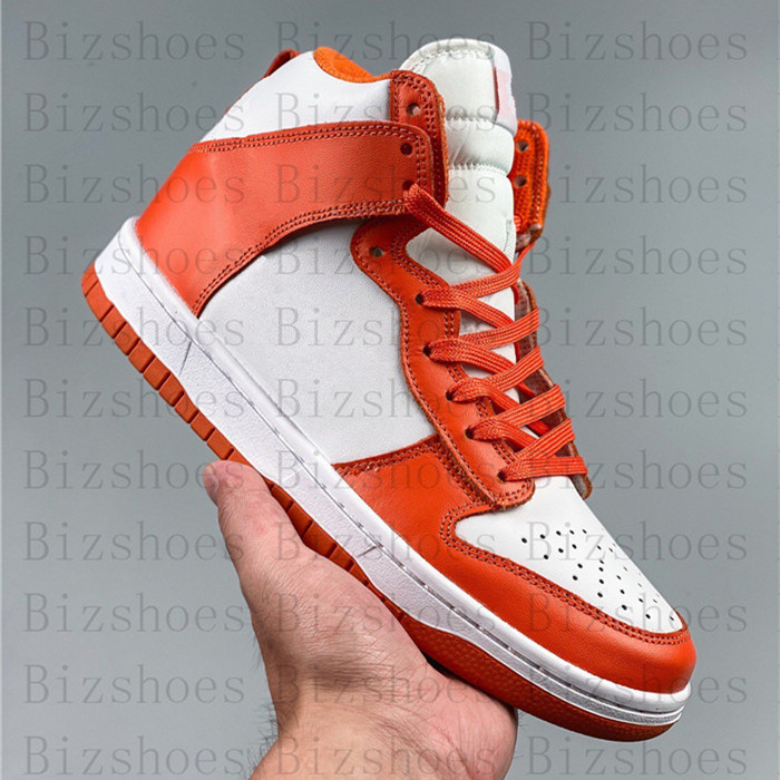 

Syracuse Orange Blaze High Skateboard shoes Black White Panda Outdoor Sports Casual Sneakers, 01