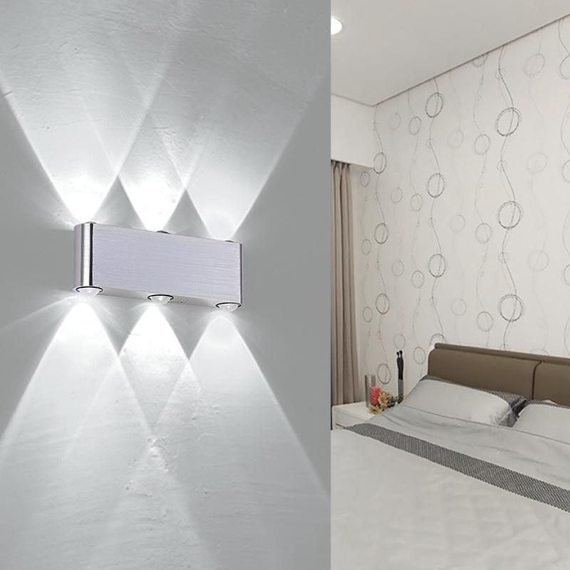 

4W 6W 8W LED Wall Lamps Home Decoration up and down Aluminum Lights Bedroom Living room Corridor Wall Light Sconce