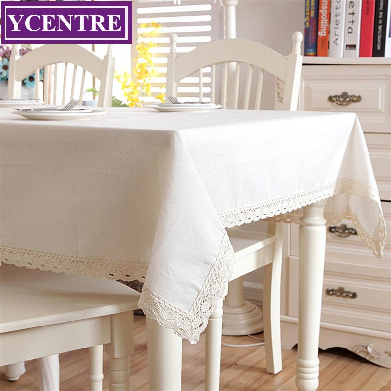 

YCENTRE Modern Plain High Density Fabric Table Cloth Cover Vintage Dinner Picnic Tablecloth Home Decoration Coffee Dining Room