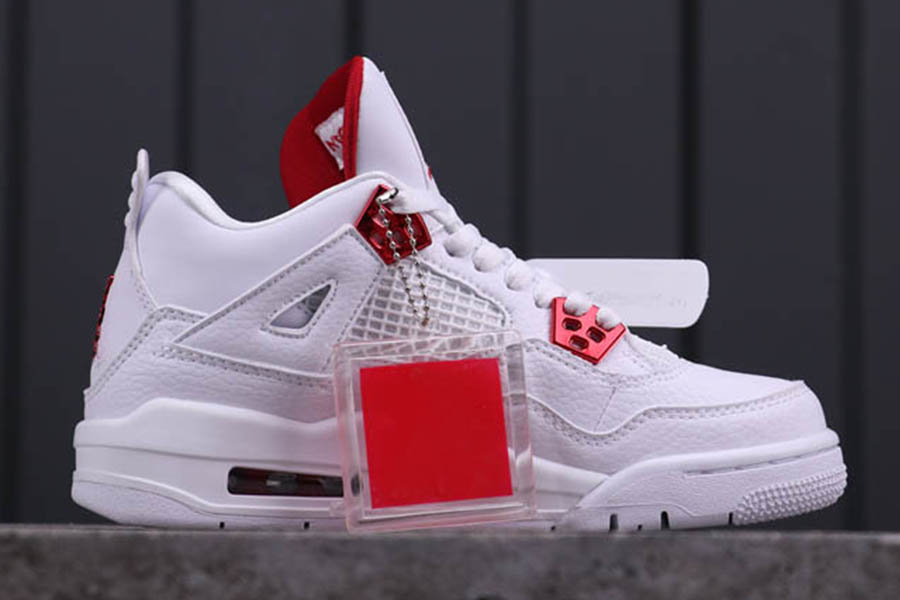 

2021 new 4 Black Cat Men Shoes Metallic Purple 4s Bred Sail White Sports shoes With Box CU1110-010 Size 40-46, 03