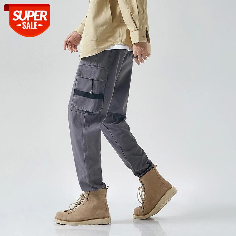 

HIP HOP Streetwear Sport 2020 Spring Autumn Harem Rock Cargo Men'S Black Grey Pants Fashions Joggers Casual Skateboard Trousers #U27T