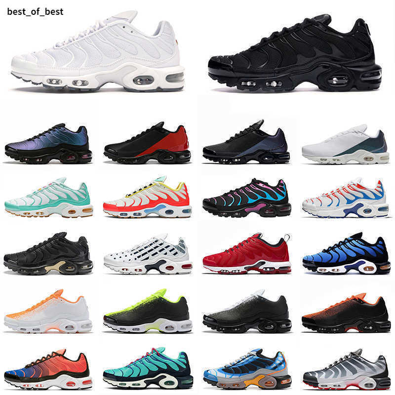

tn plus se outdoor mens running shoes Triple Black White Hyper Blue Throwback Future chaussures trainer zapato Sports sneakers, Black gradient red