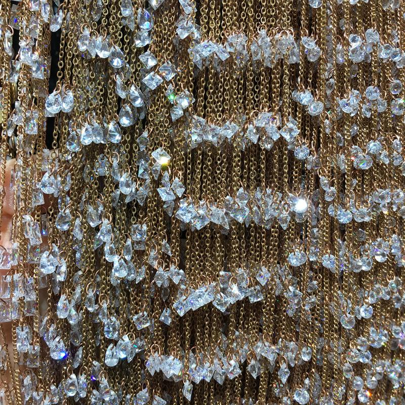 

Chains 18KMetal Copper Composite Chain Zircon Pendant Section In Bulk For Necklace Jewelry Accessories DIY Handmade