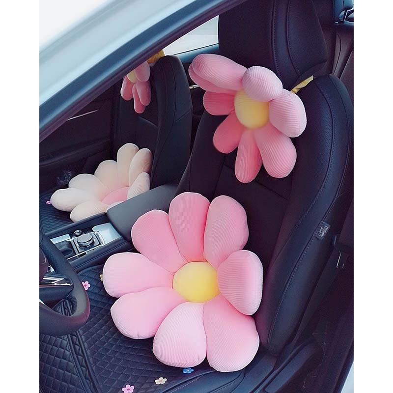 

Seat Cushions Car Pillow Support Cushion For Pad Pillows Back Lumbar Soft Hendrest Flower